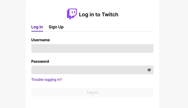Twitch Log In: You’ll be taken to Twitch and asked if you agree to give Twitch Gainz access to your account according to our terms of service.